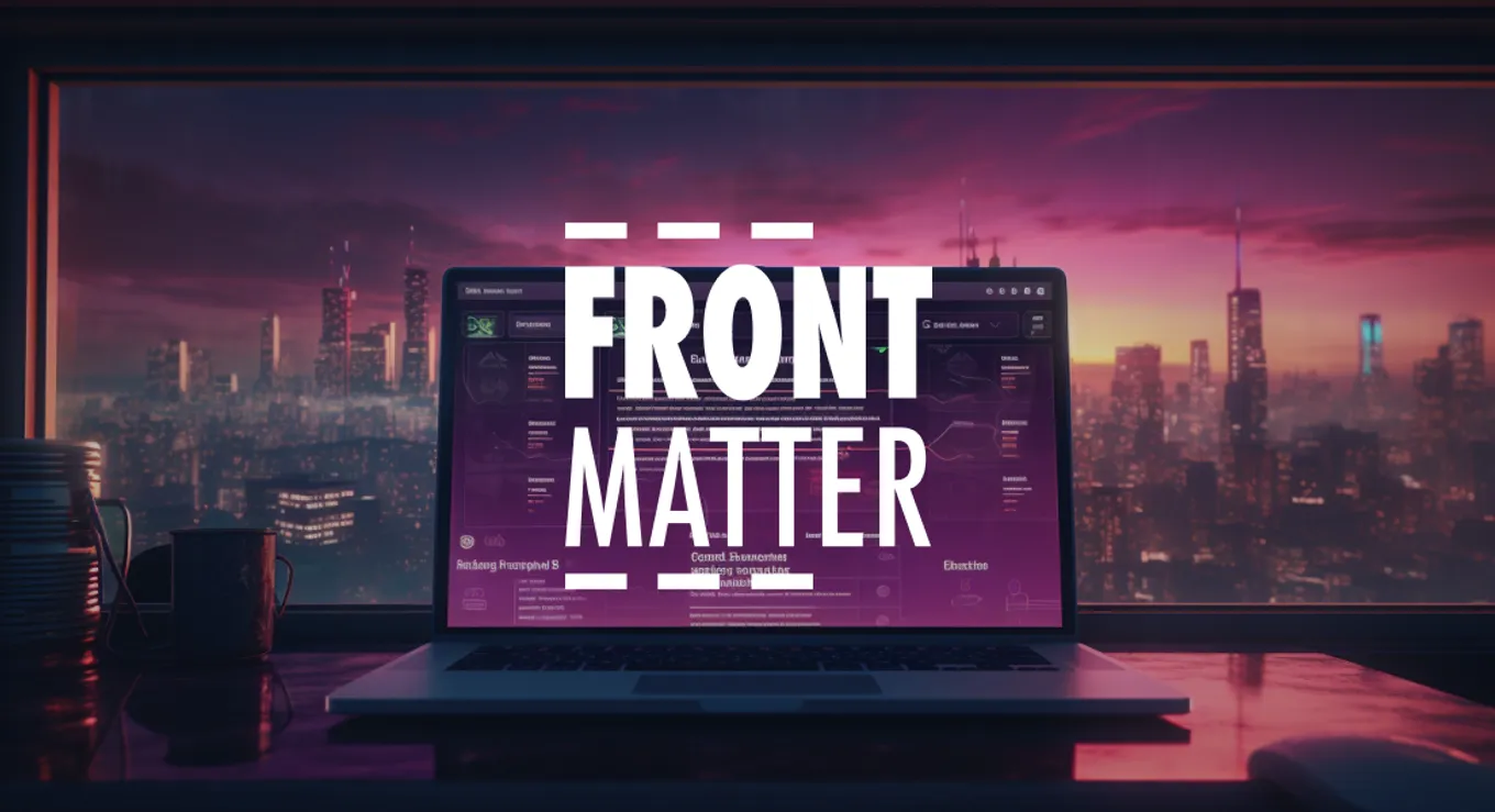 Front Matter CMS - a bit different approach to content management