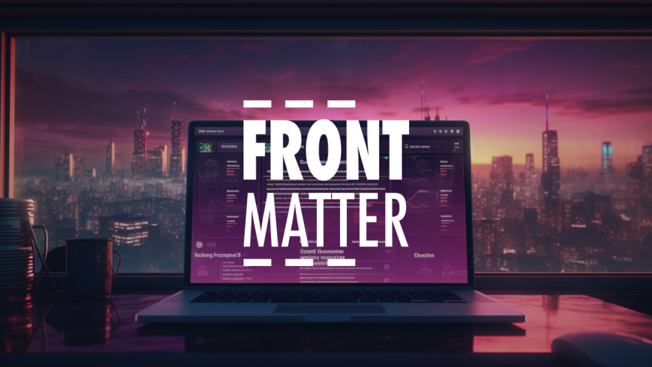 Front Matter CMS - a bit different approach to content management